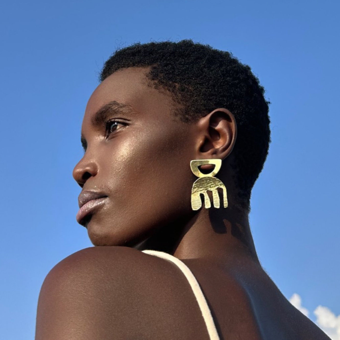 Duafe Adinkra Symbol Earrings