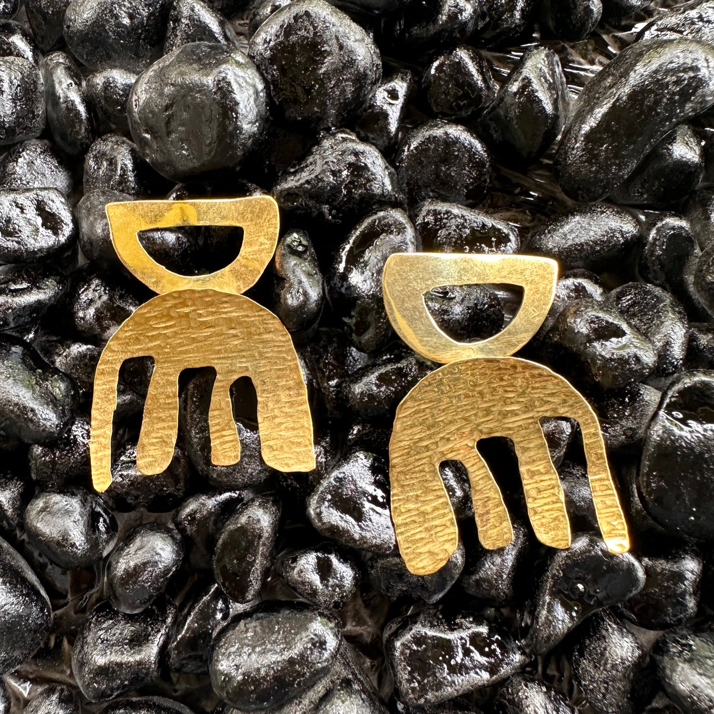 Duafe Adinkra Symbol Earrings
