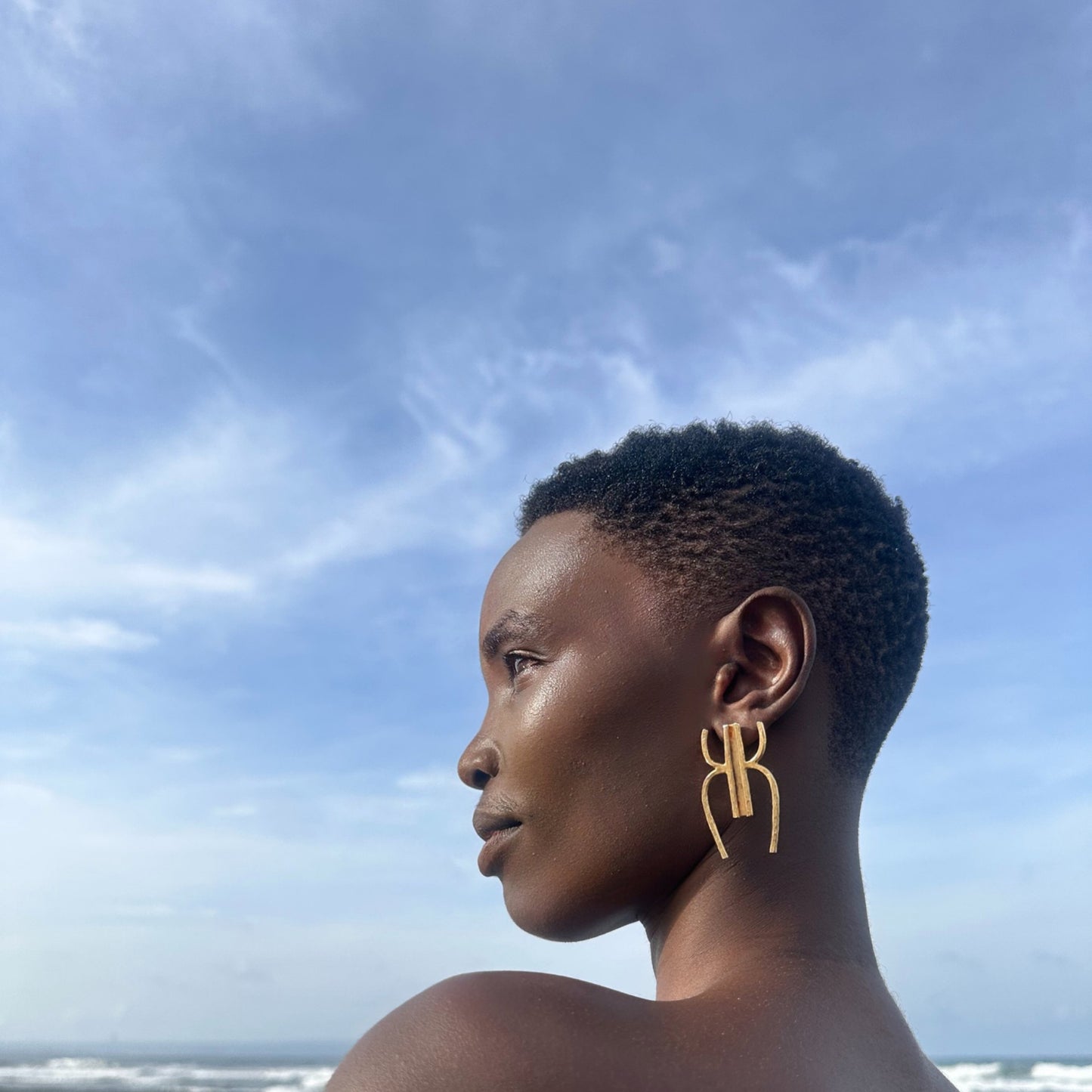 Logo Stud Earrings