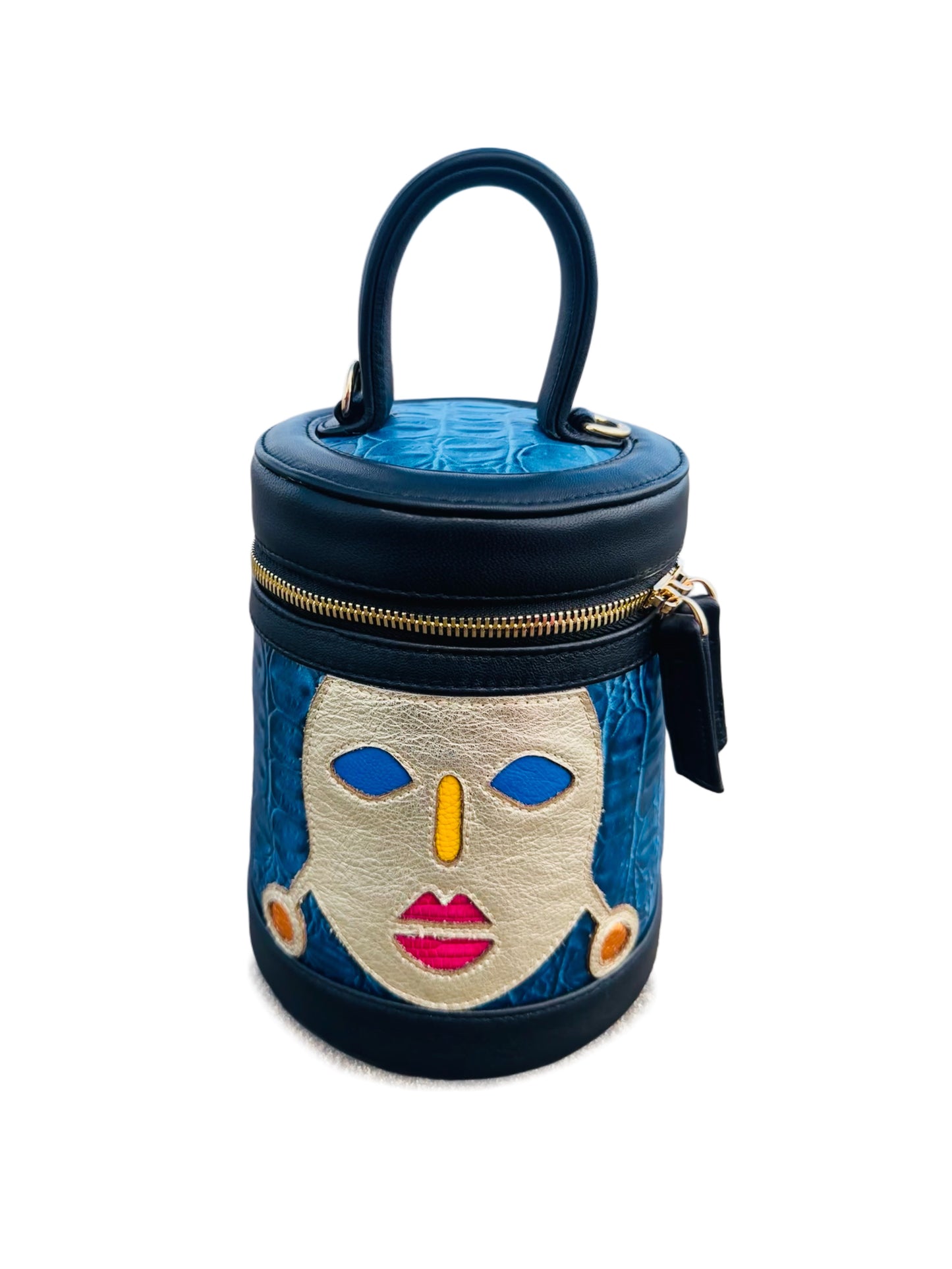 Bucket mask bag Blue