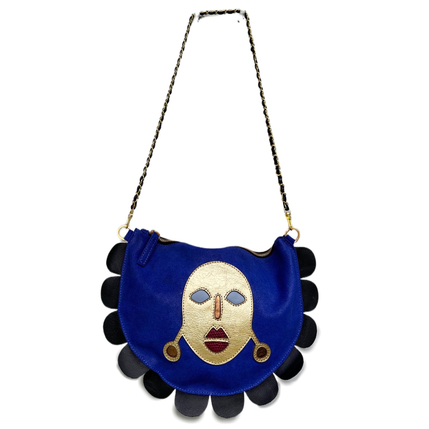 Lady Mask Bag in Suede