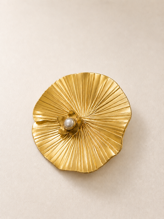 Caitlin Pearl Lotus Ring