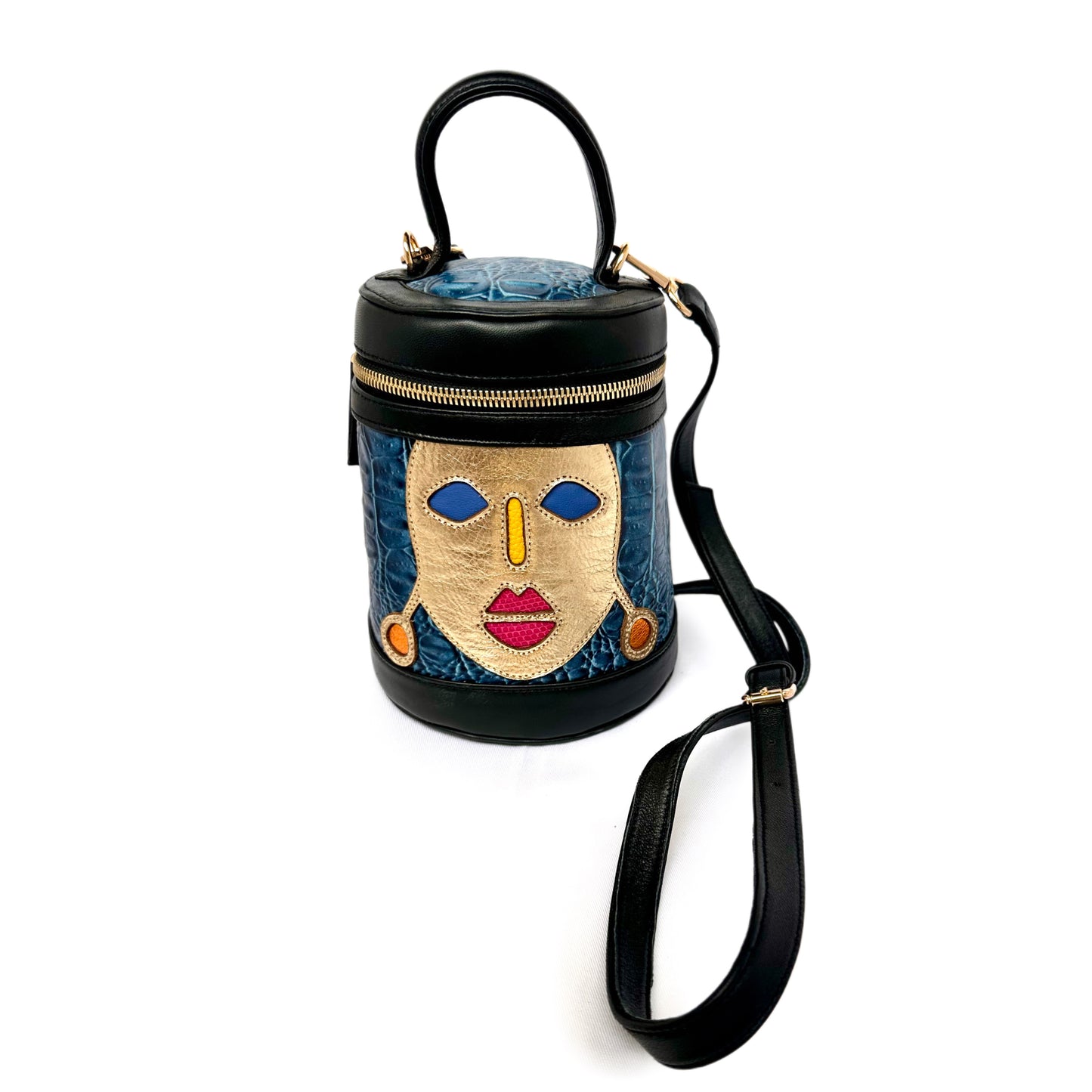 Bucket mask bag Blue