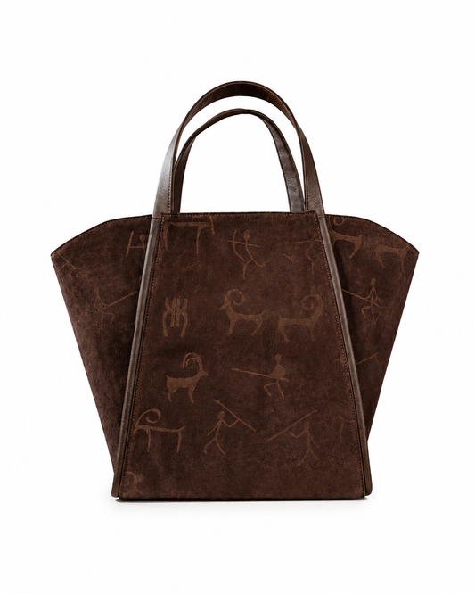 Tsodilo Tote Bag in Suede