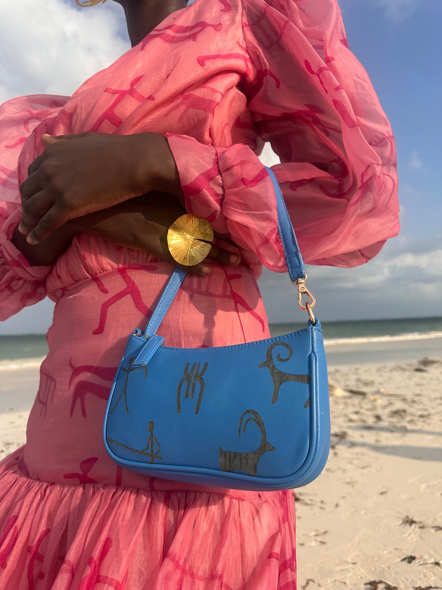 Tsodilo Mini Pouch in Blue