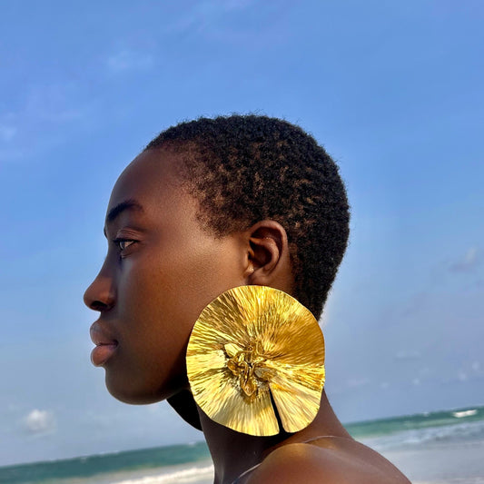 Big Water Lily Earrings